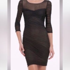 Semi sheer mini dress